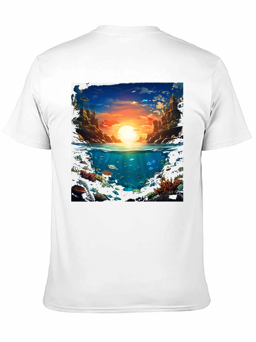 Ocean & Sky Graphic Tee - Unique Design!