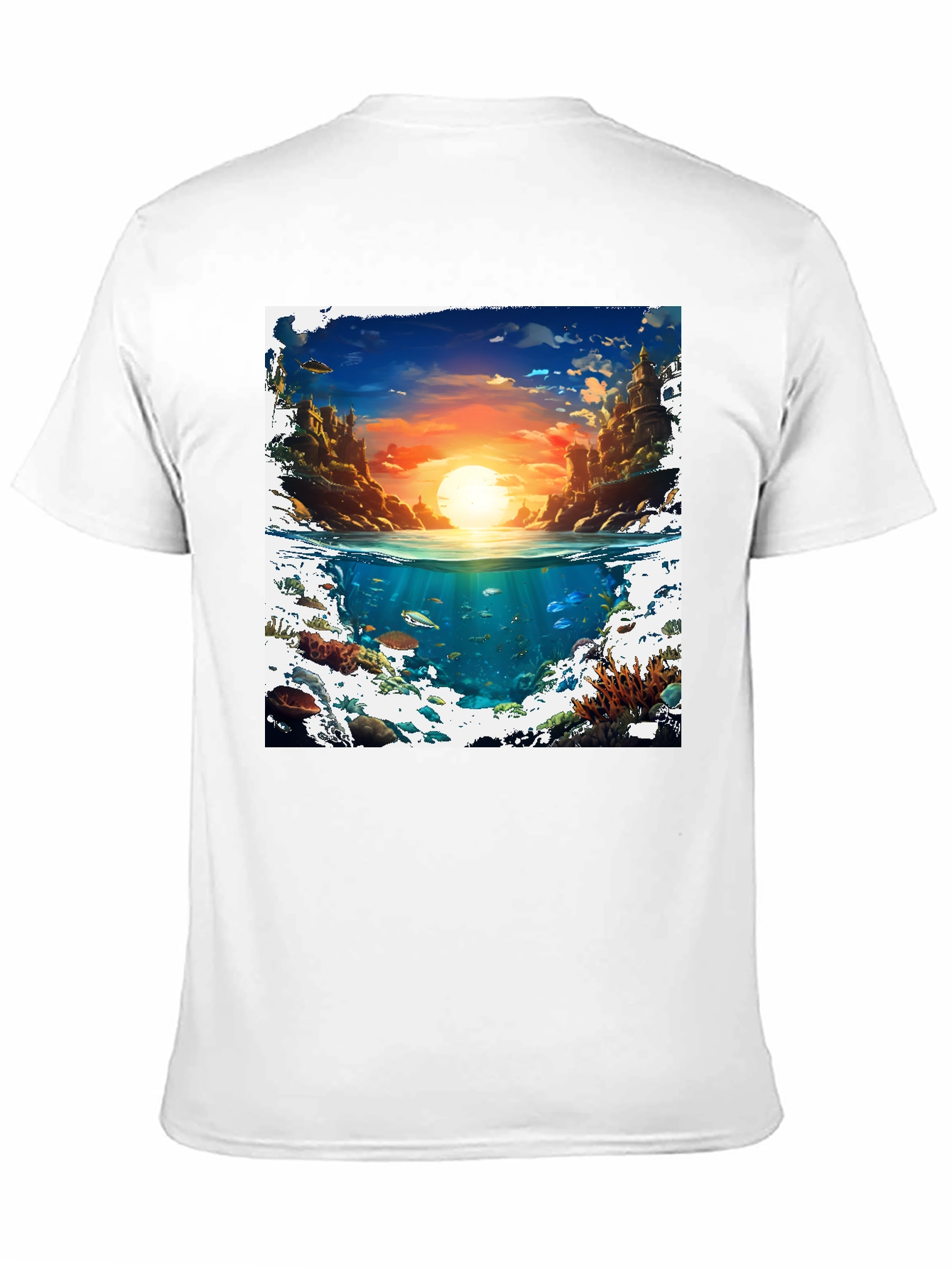 Ocean & Sky Graphic Tee - Unique Design!