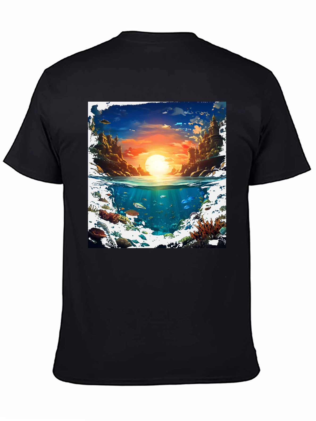 Ocean & Sky Graphic Tee - Unique Design!