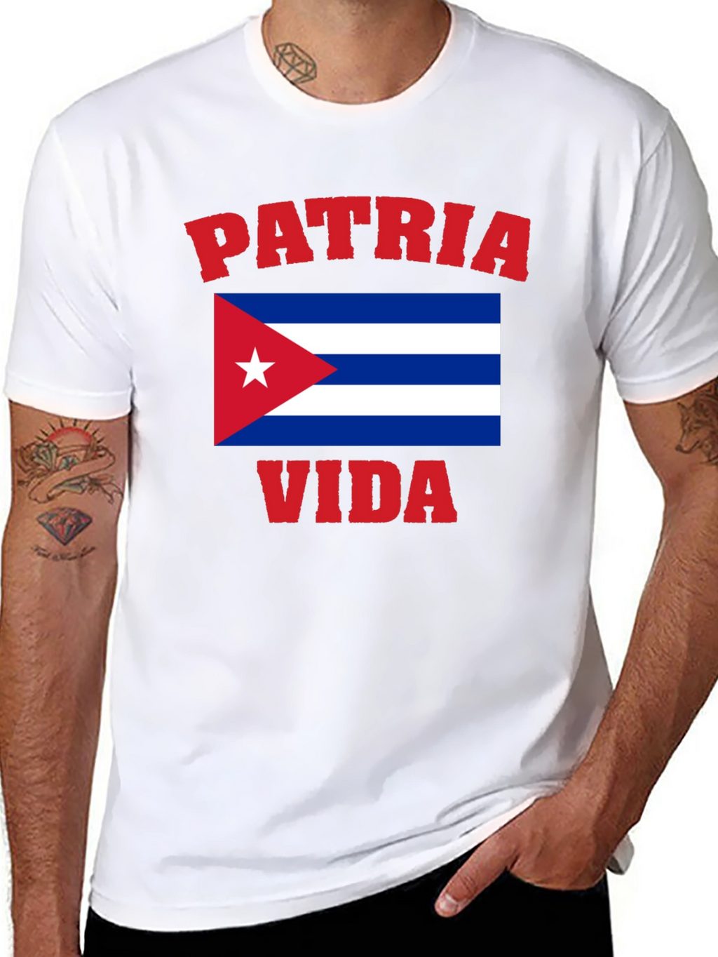 Patria Y Vida Cuba Flag T-Shirt