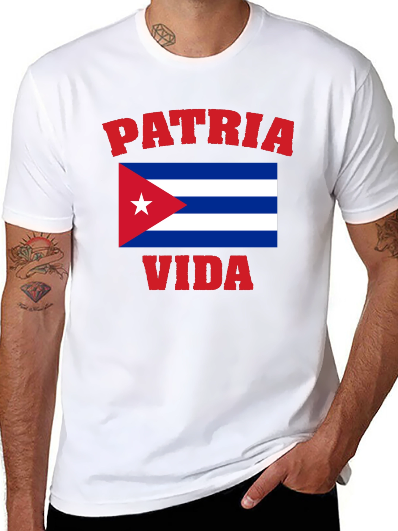 Patria Y Vida Cuba Flag T-Shirt
