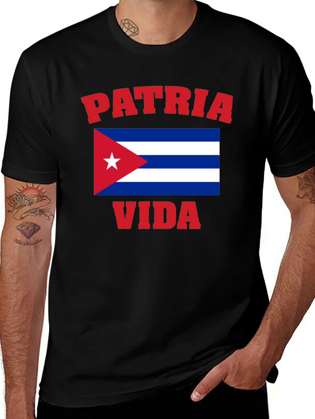 Patria Y Vida Cuba Flag T-Shirt