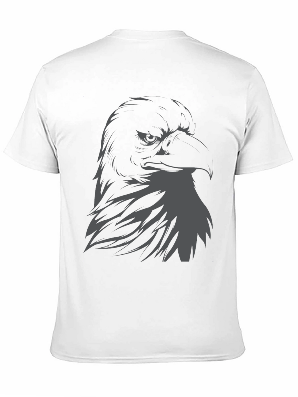 Mens Eagle Graphic Print Black T-Shirt