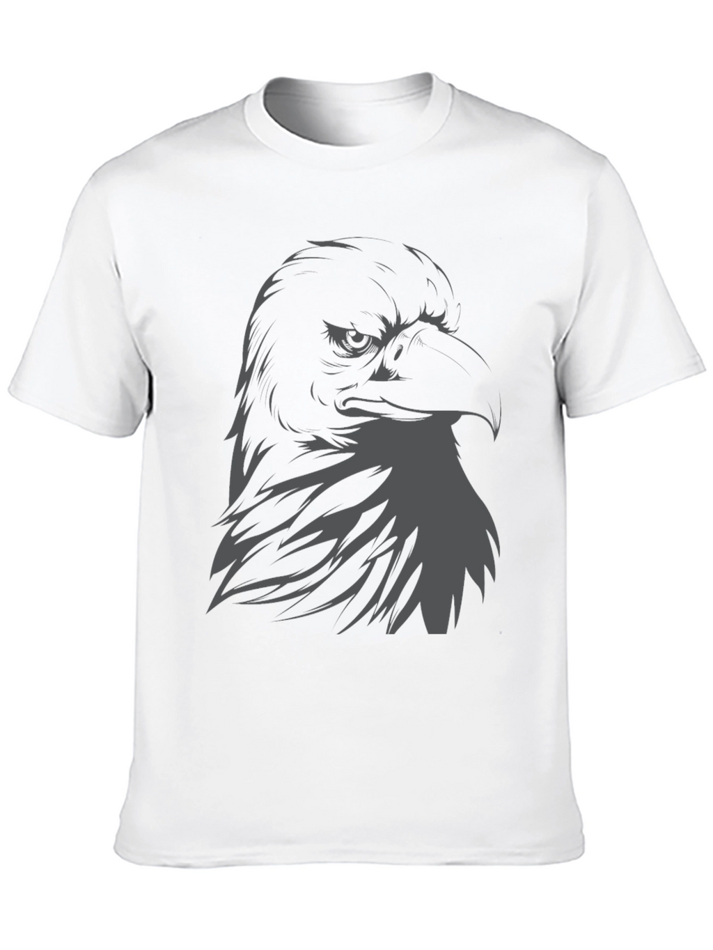 Mens Eagle Graphic Print Black T-Shirt