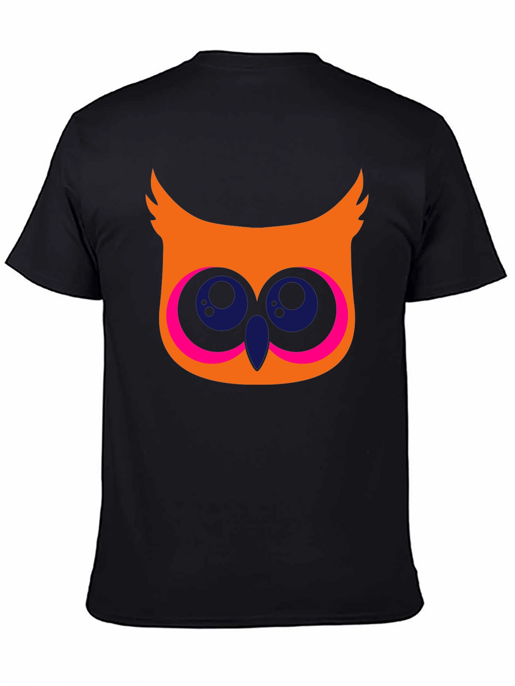Cool Owl Graphic T-Shirt - Black Cotton Tee