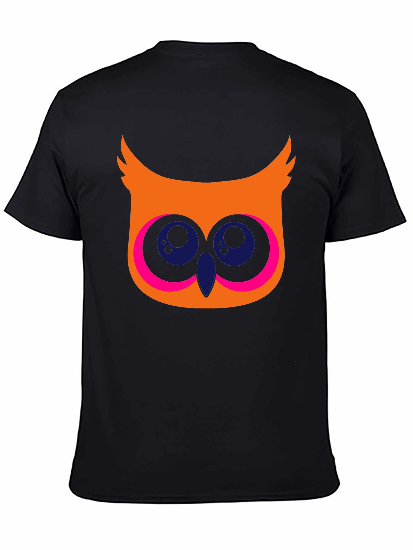 Cool Owl Graphic T-Shirt - Black Cotton Tee