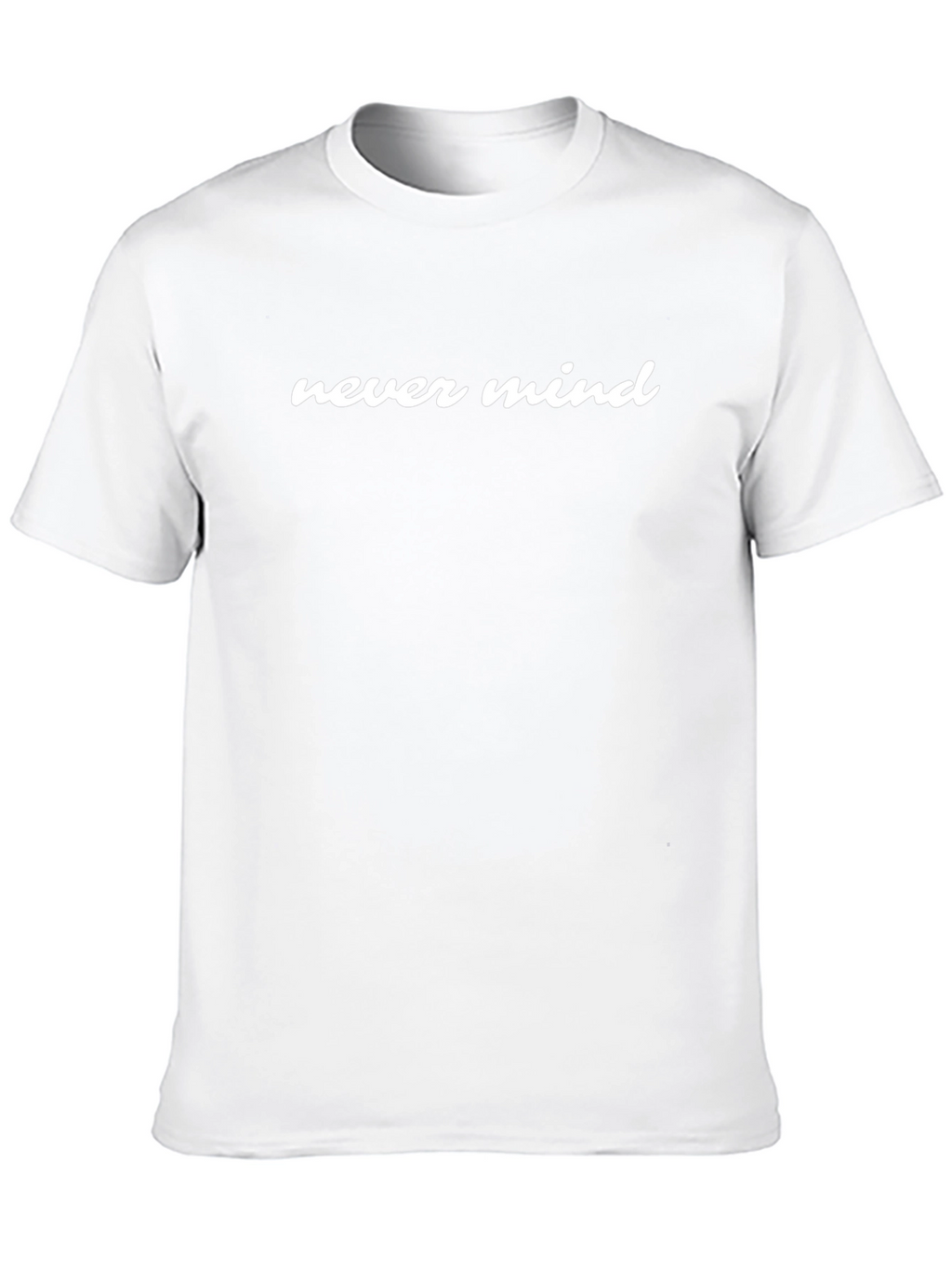 Never Mind Graphic Tee - Stylish Black T-Shirt