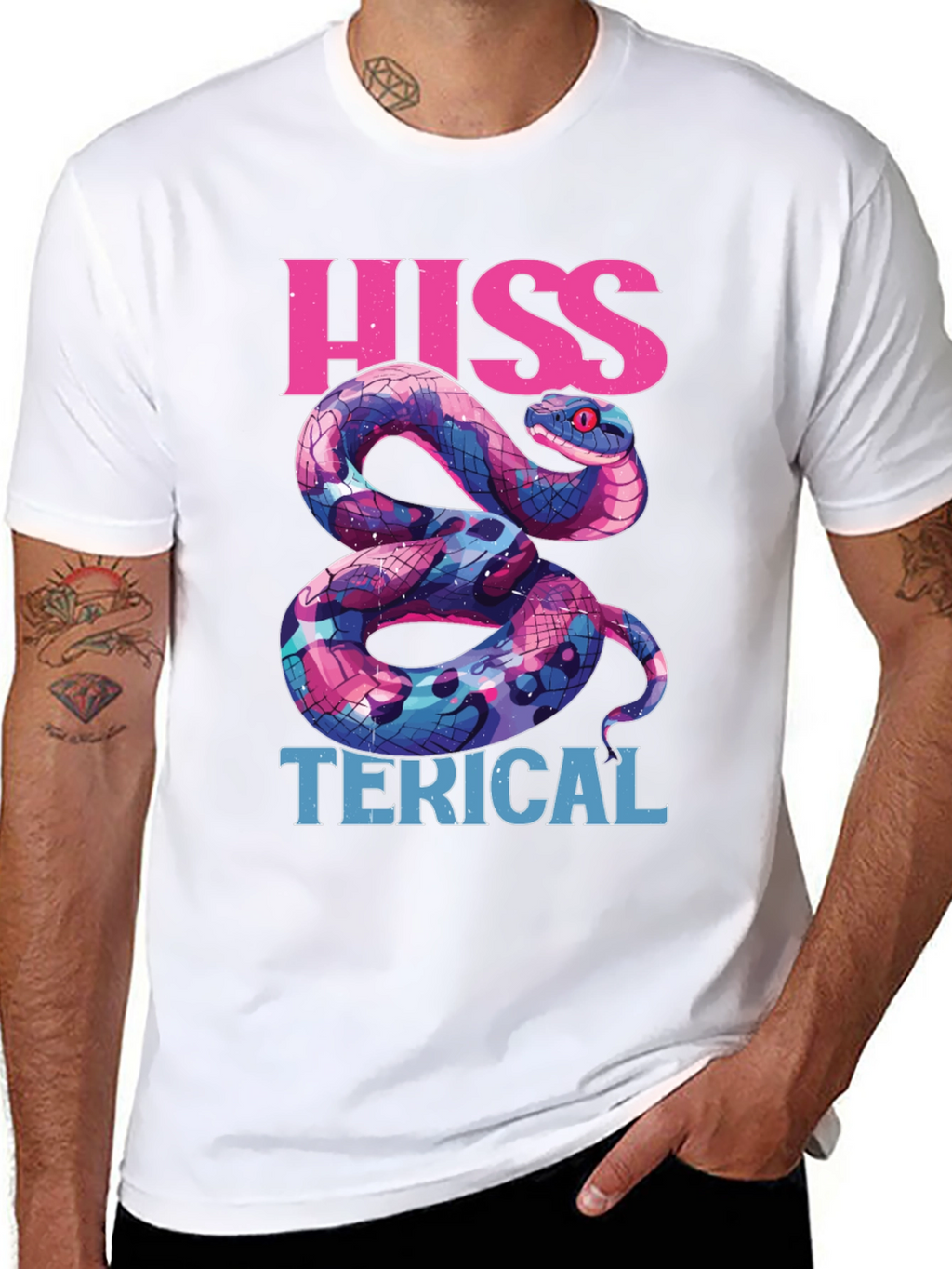 Hiss-terical Snake Graphic Tee - Funny Reptile Shirt