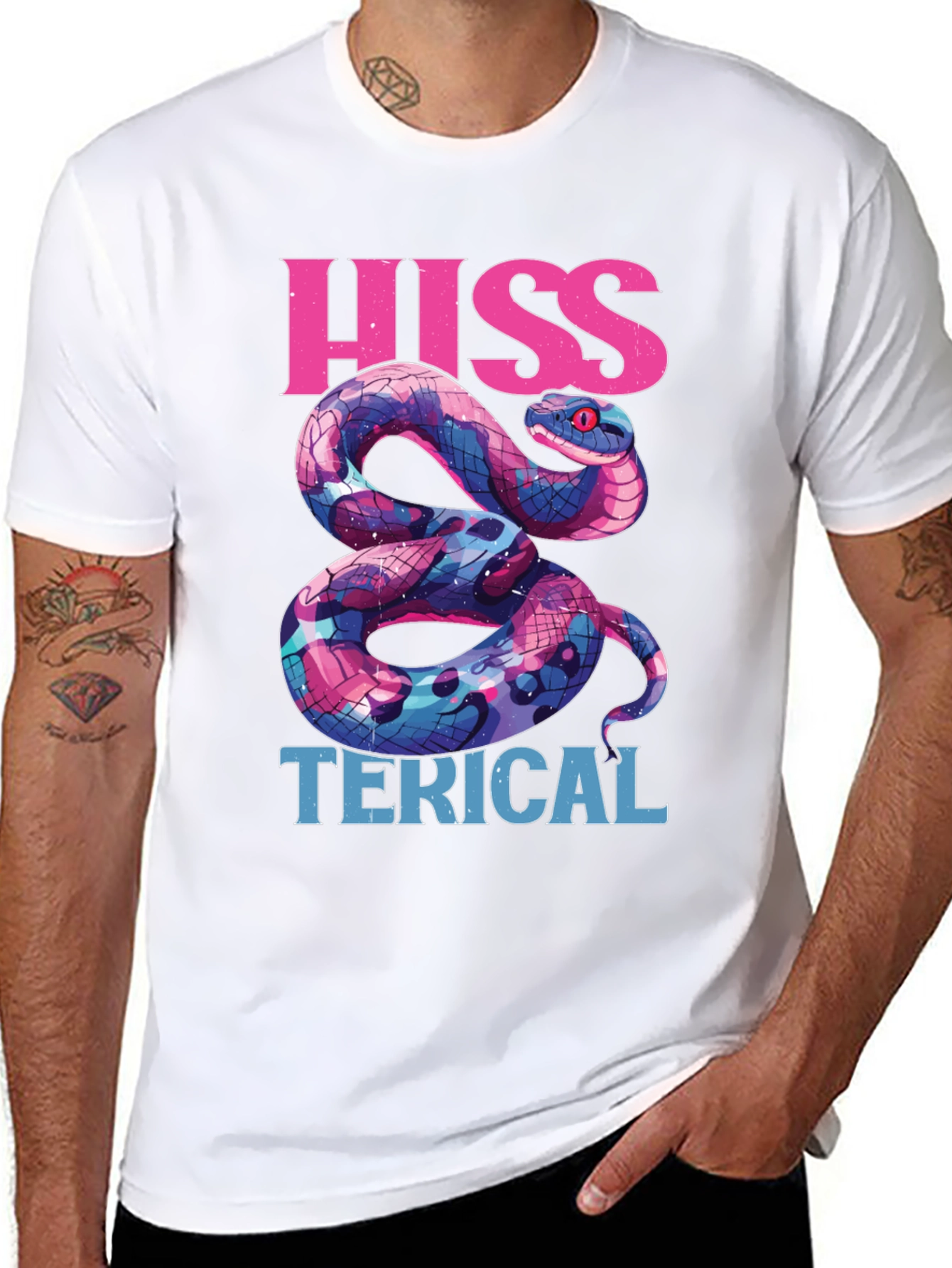Hiss-terical Snake Graphic Tee - Funny Reptile Shirt