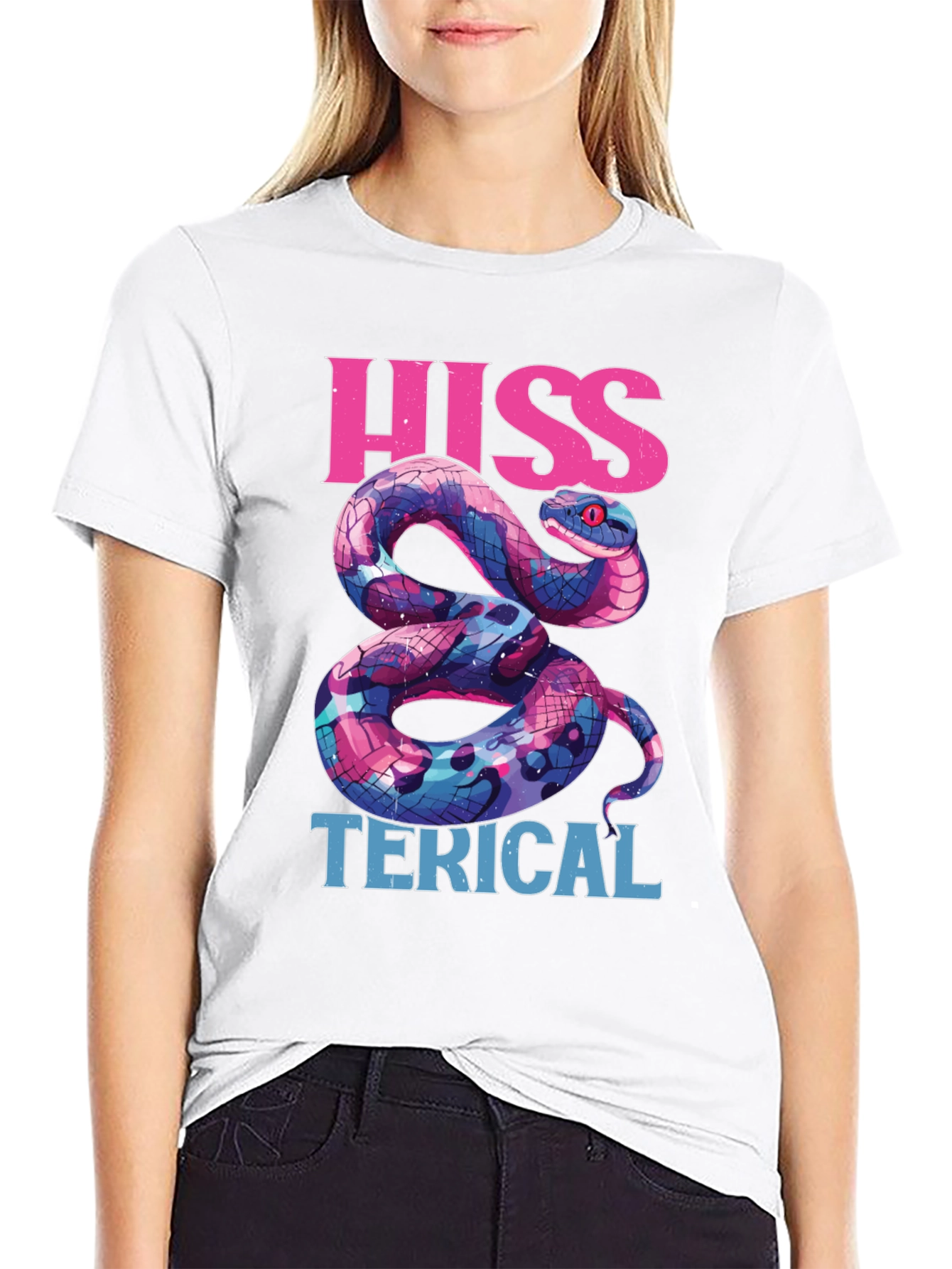 Hiss-terical Snake Graphic Tee - Funny Reptile Shirt
