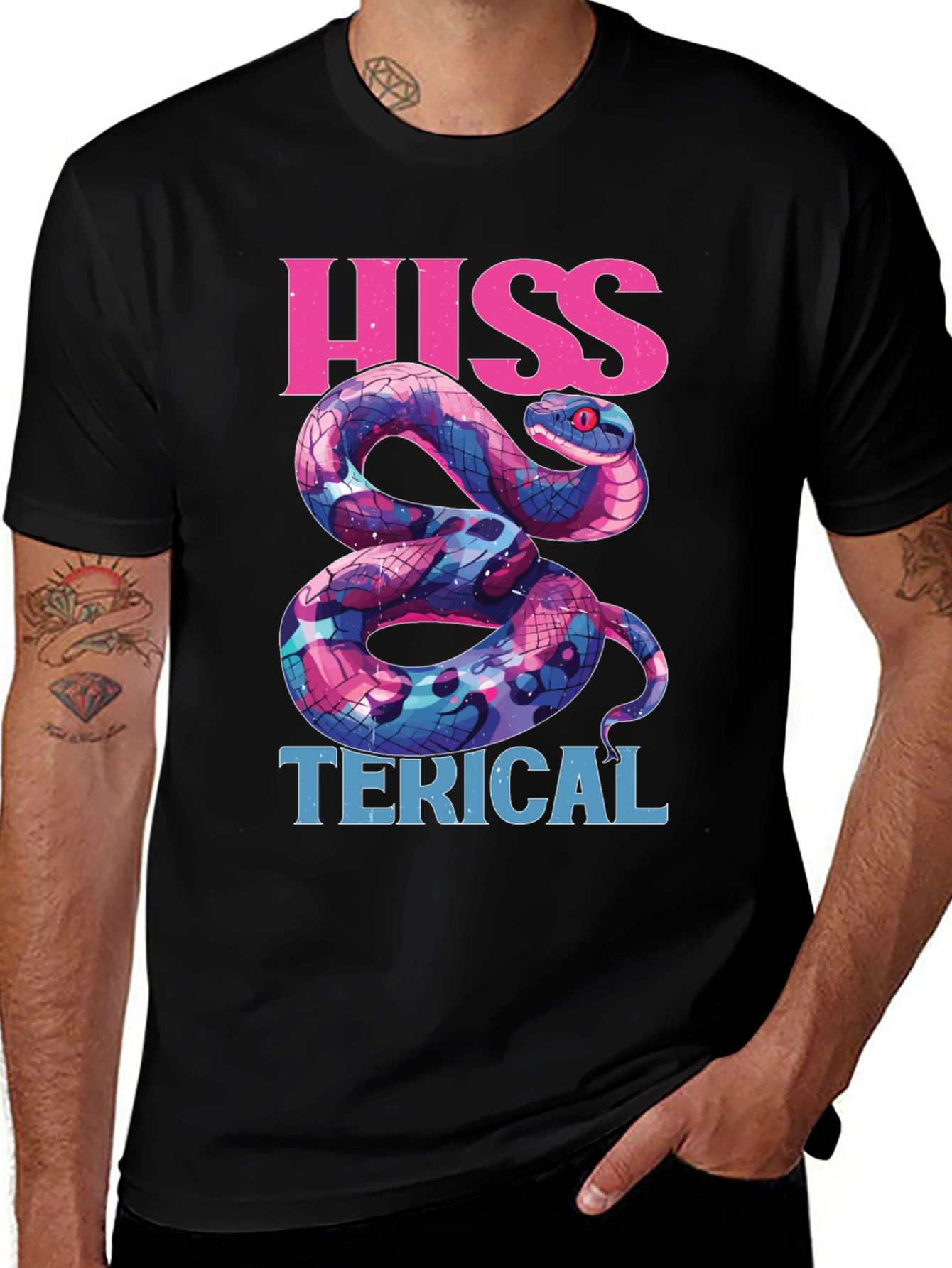 Hiss-terical Snake Graphic Tee - Funny Reptile Shirt