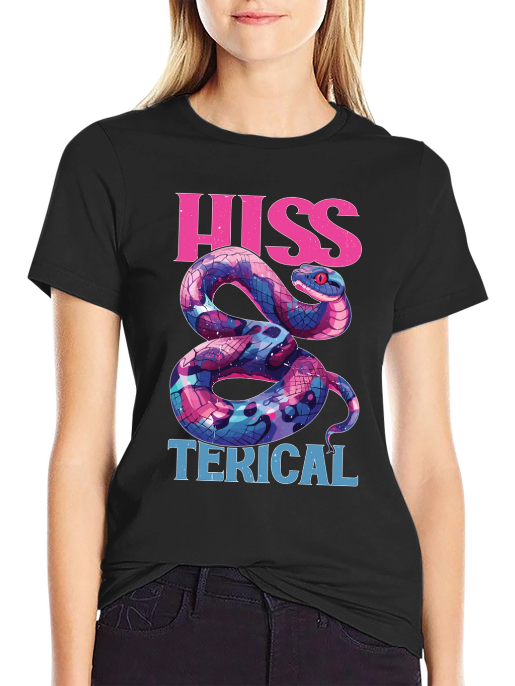 Hiss-terical Snake Graphic Tee - Funny Reptile Shirt