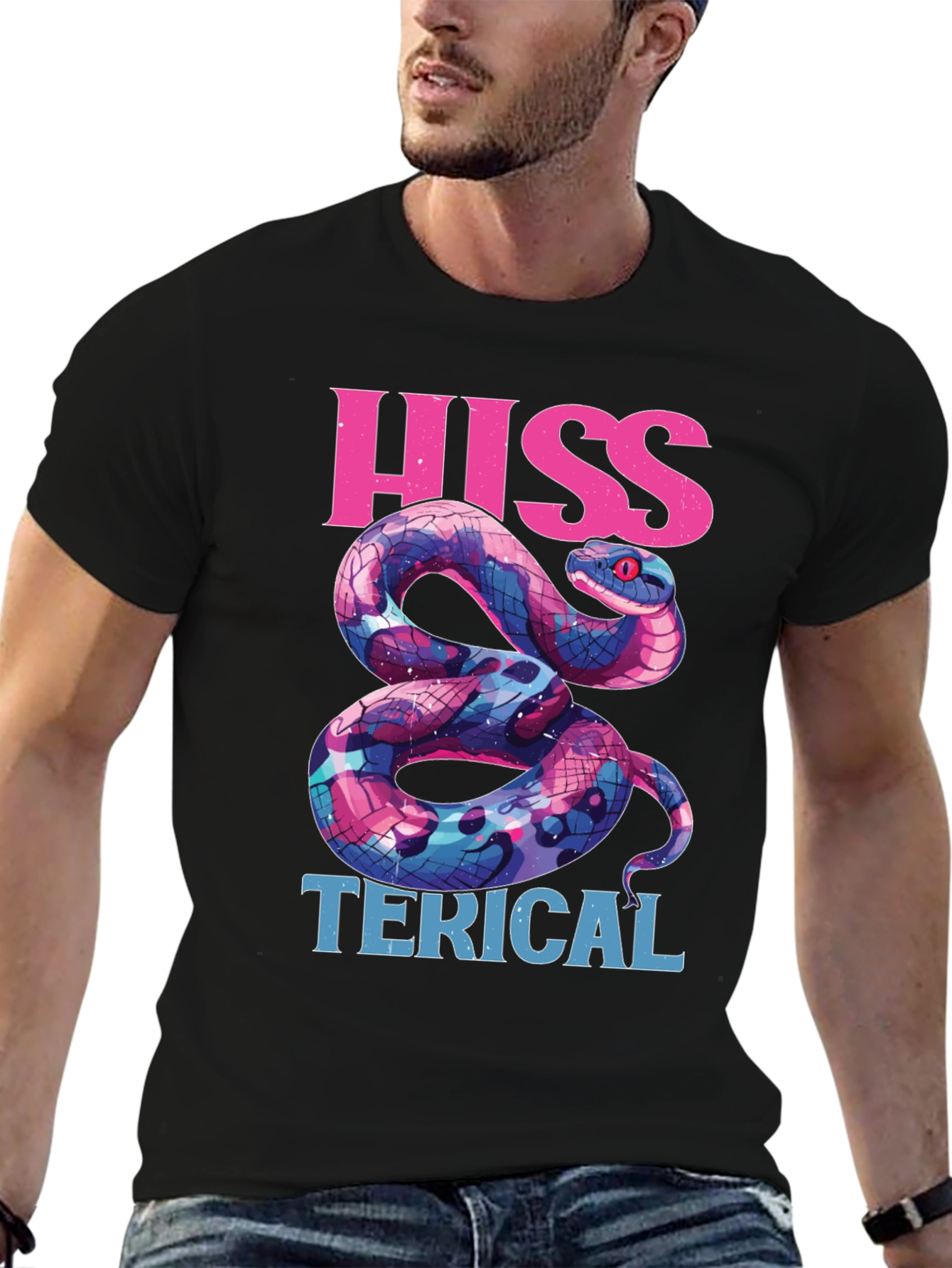 Hiss-terical Snake Graphic Tee - Funny Reptile Shirt