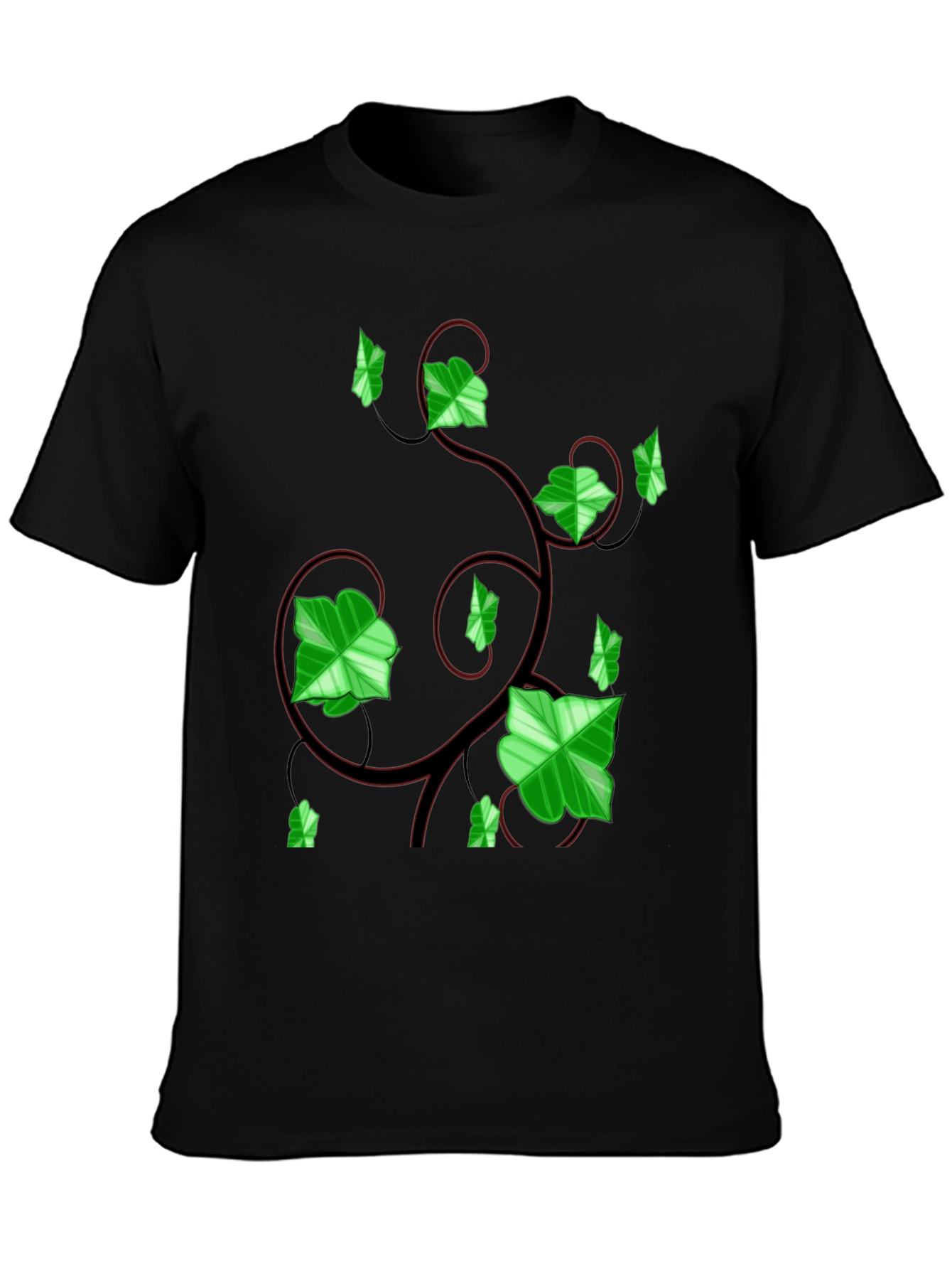 Ivy Vine Graphic Tee - Black
