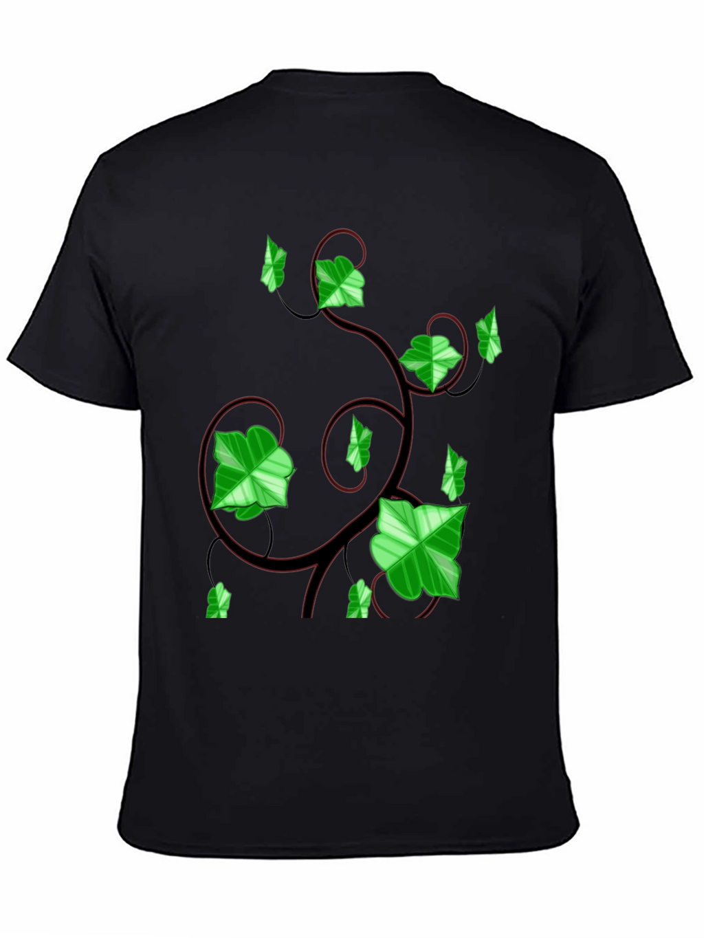 Ivy Vine Graphic Tee - Black