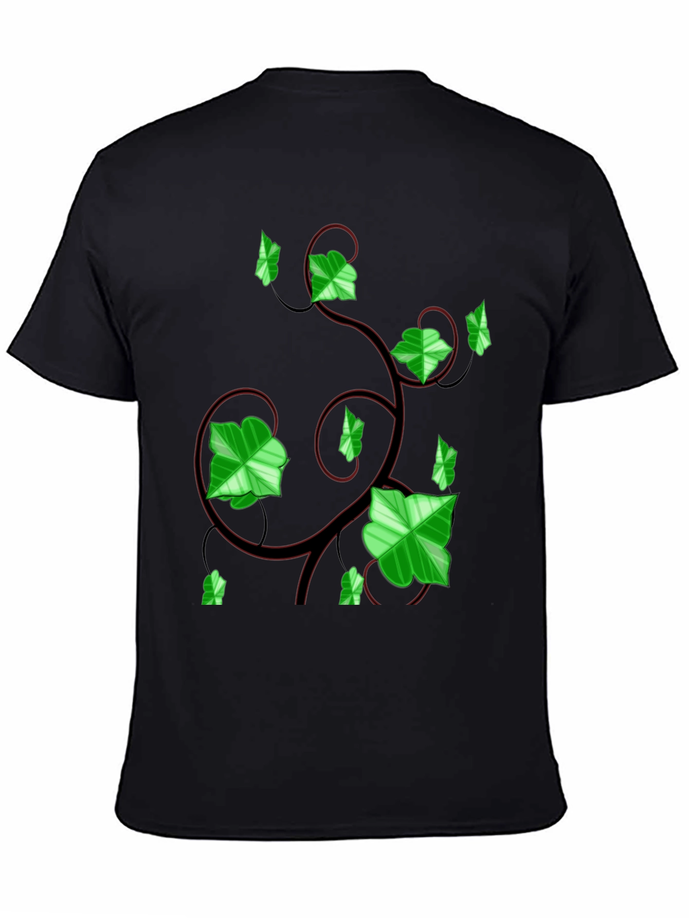 Ivy Vine Graphic Tee - Black