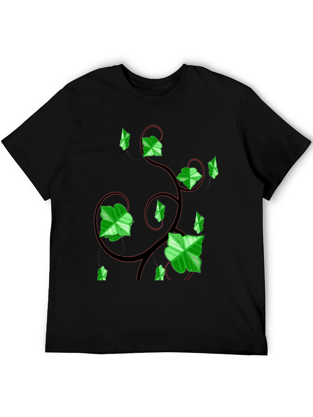 Ivy Vine Graphic Tee - Black