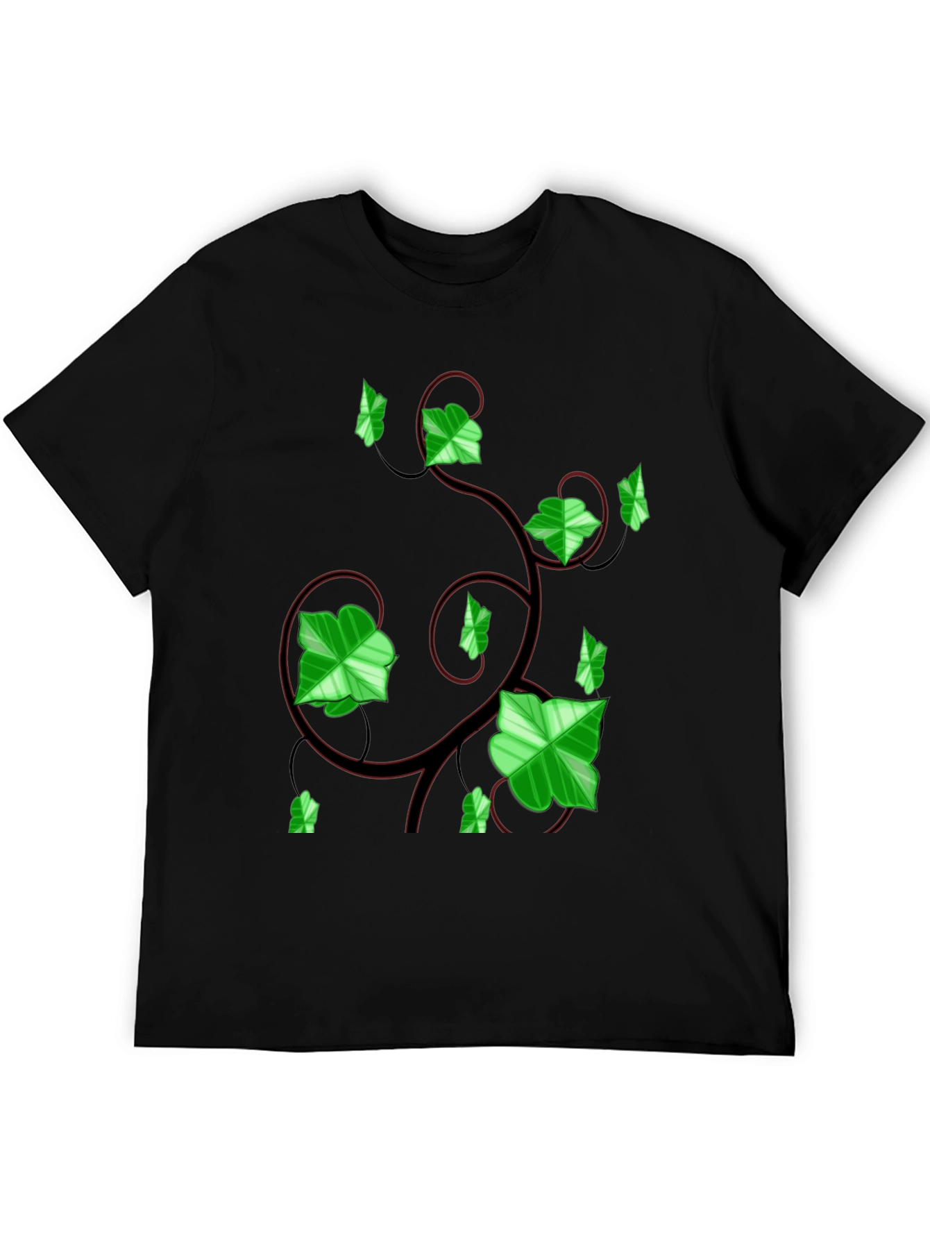 Ivy Vine Graphic Tee - Black
