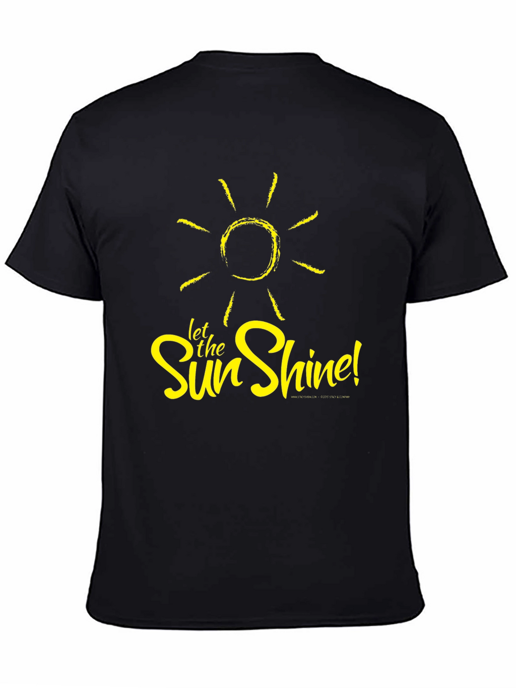 Let the Sun Shine Black T-Shirt