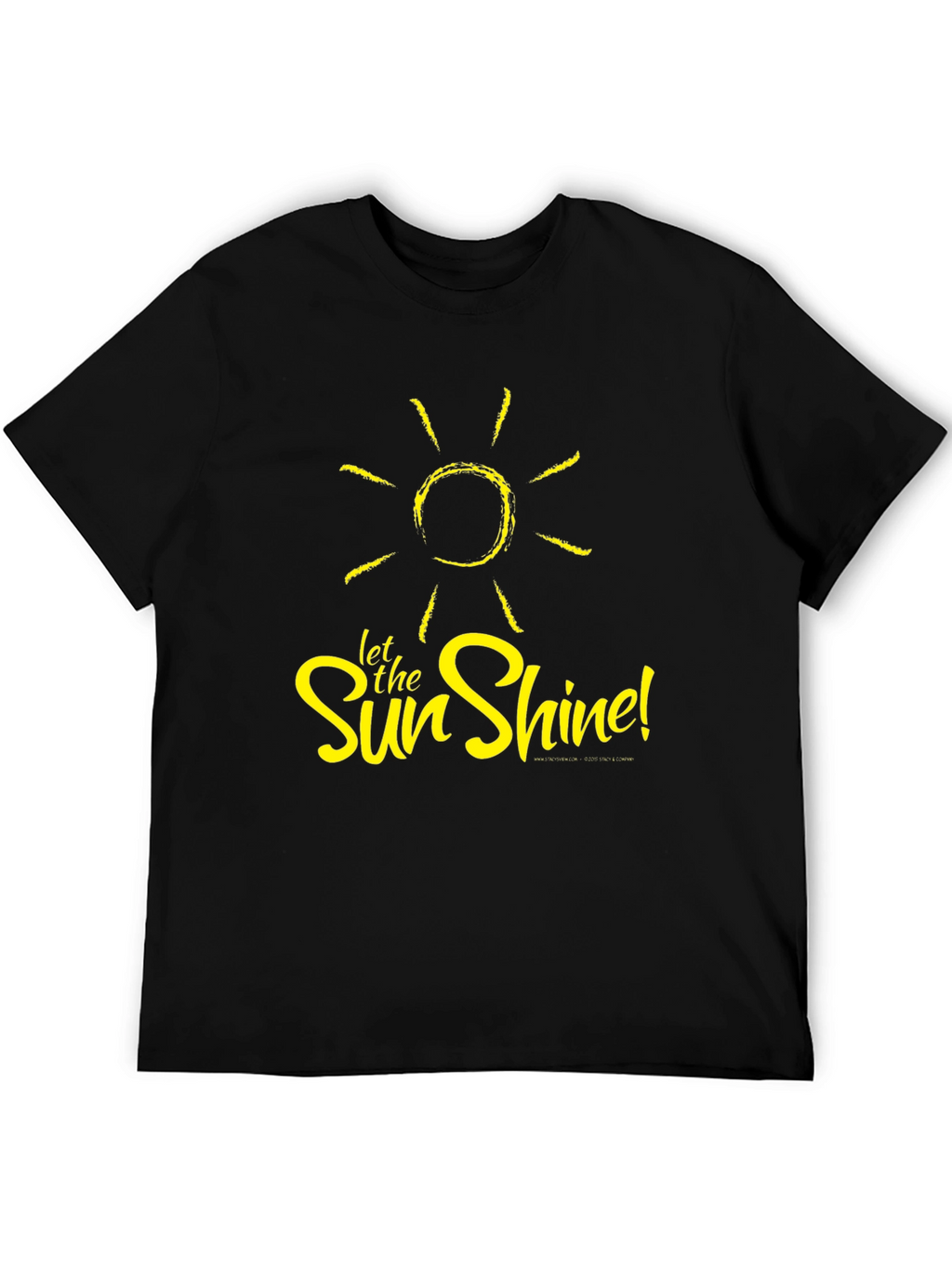 Let the Sun Shine Black T-Shirt