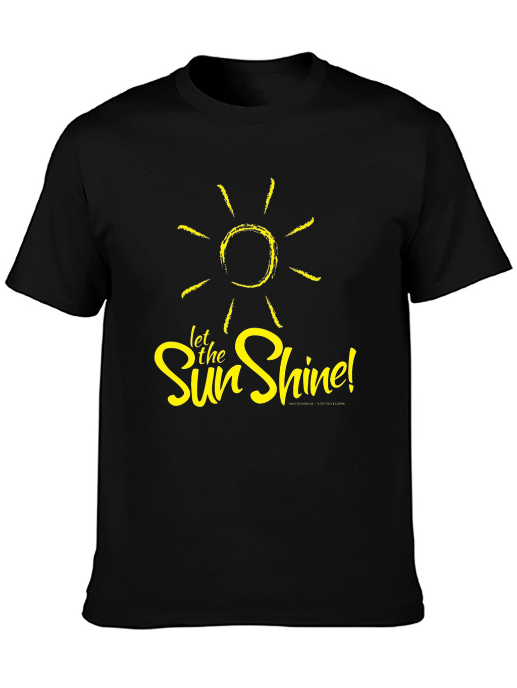 Let the Sun Shine Black T-Shirt
