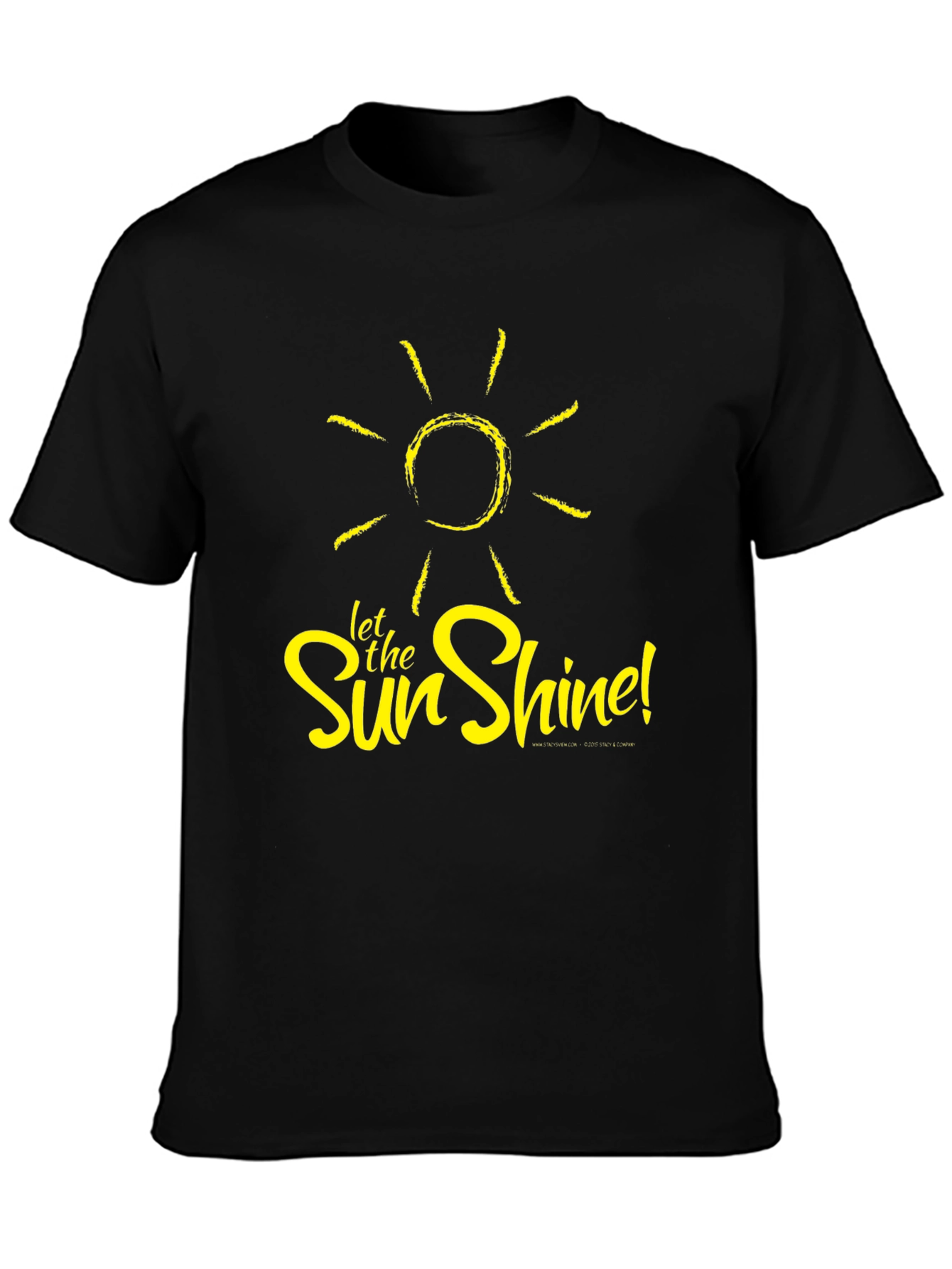 Let the Sun Shine Black T-Shirt