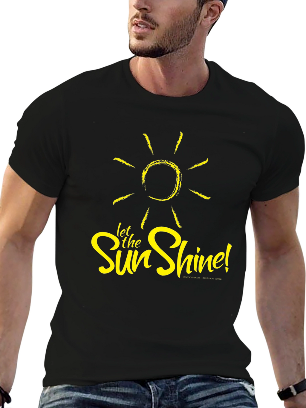 Let the Sun Shine Black T-Shirt