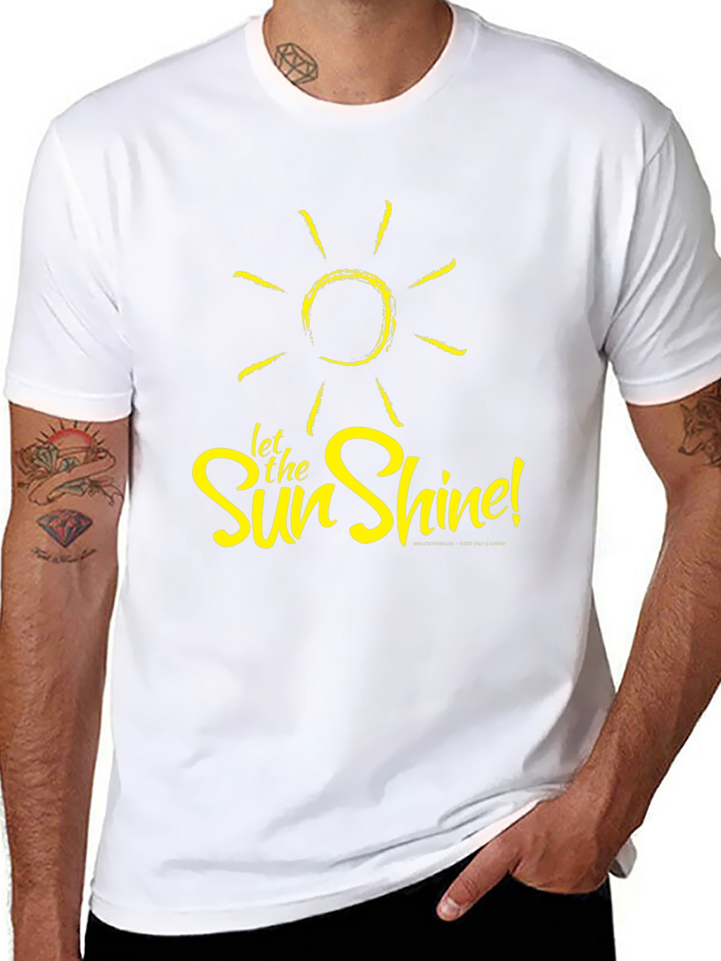 Let the Sun Shine Black T-Shirt