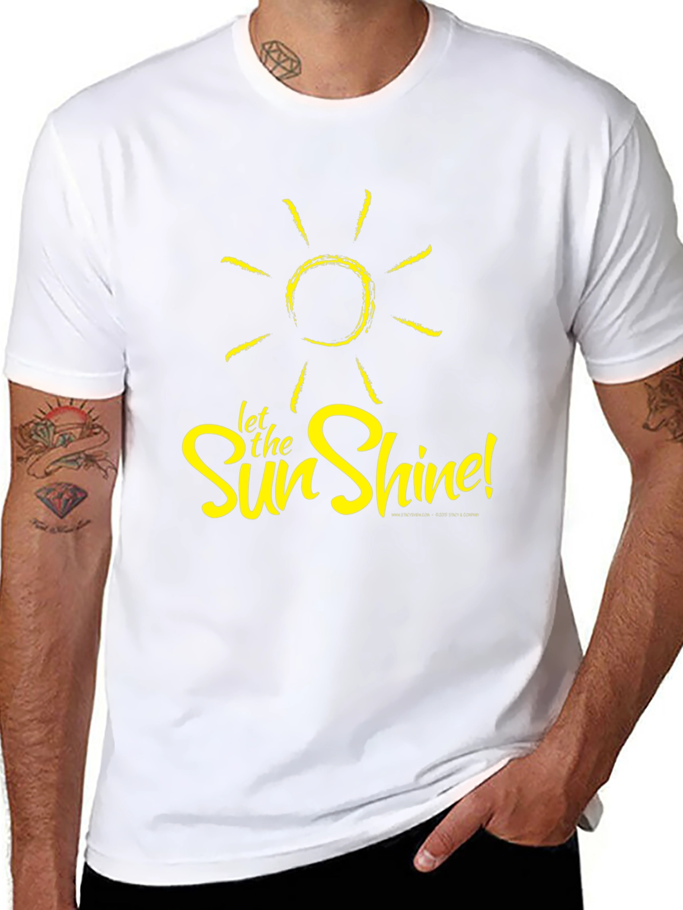 Let the Sun Shine Black T-Shirt