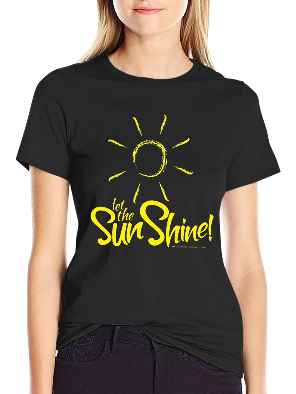 Let the Sun Shine Black T-Shirt