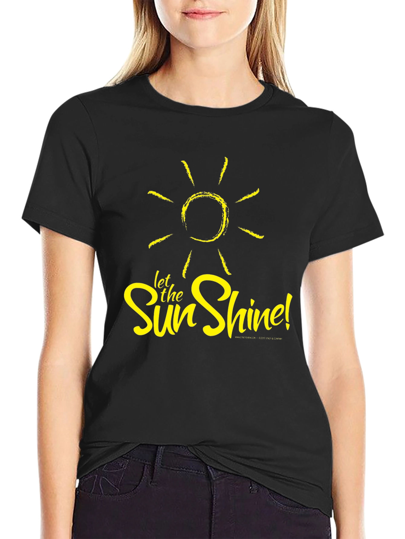 Let the Sun Shine Black T-Shirt
