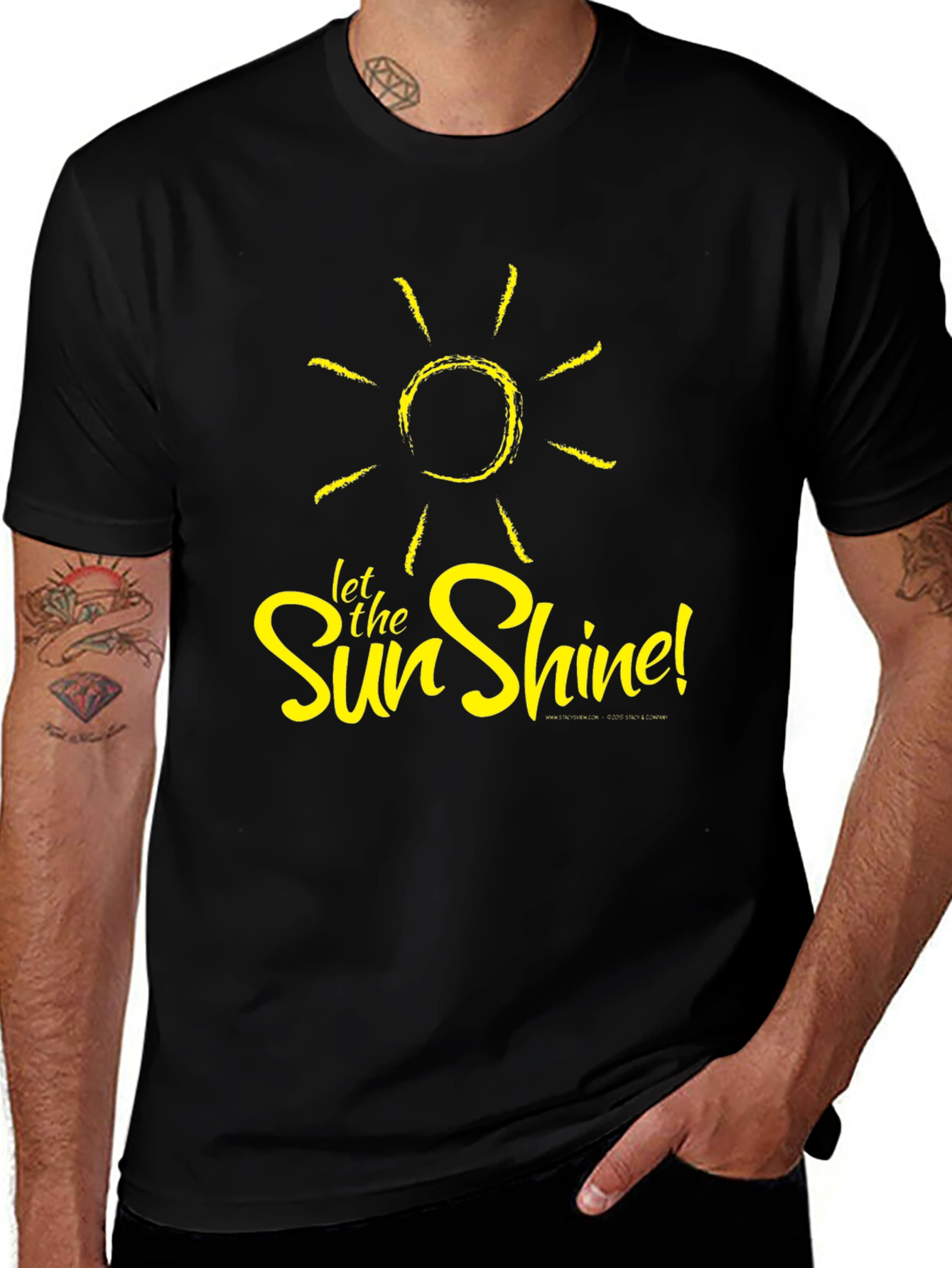 Let the Sun Shine Black T-Shirt