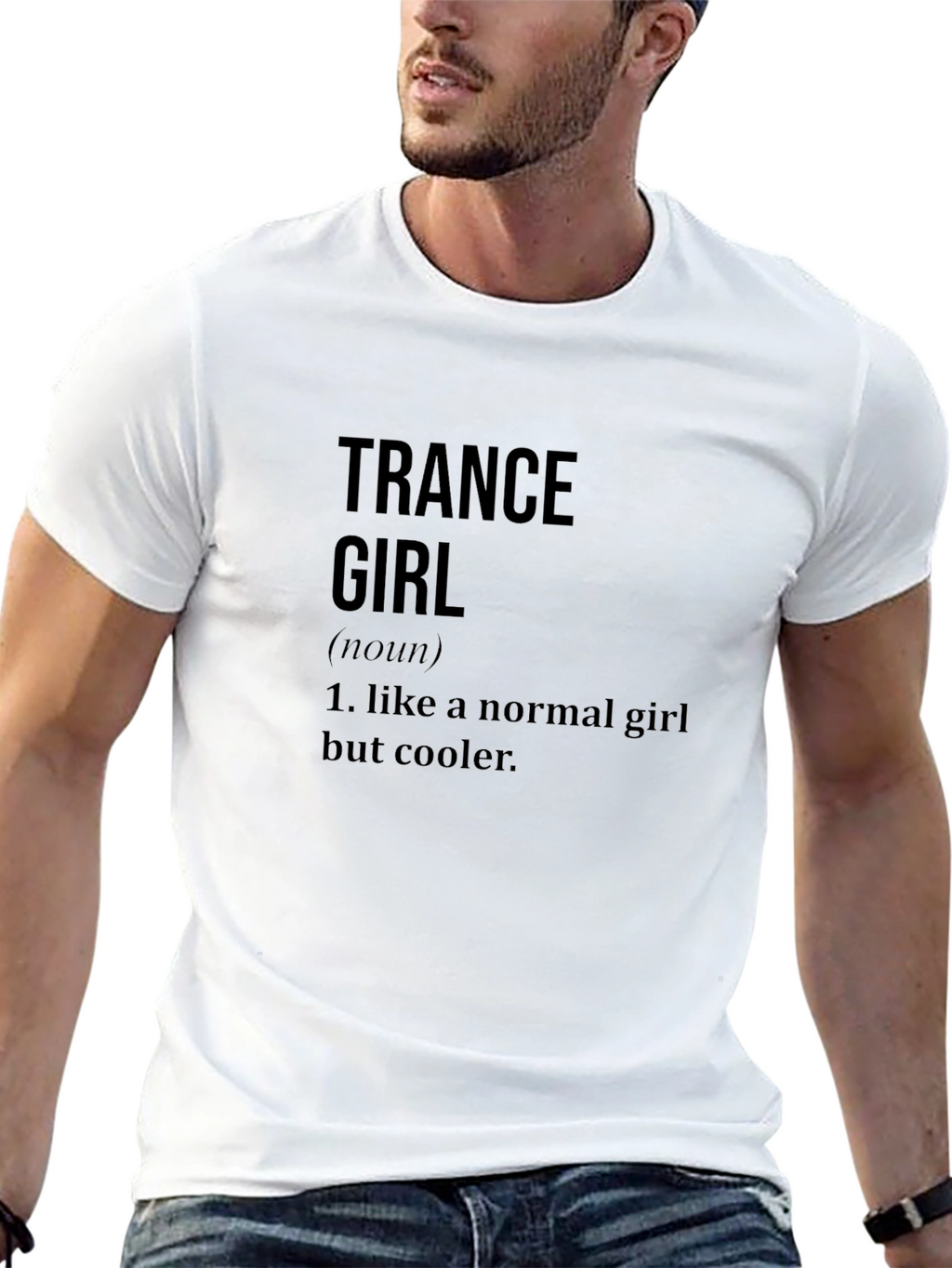 Trance Girl Definition Black T-Shirt