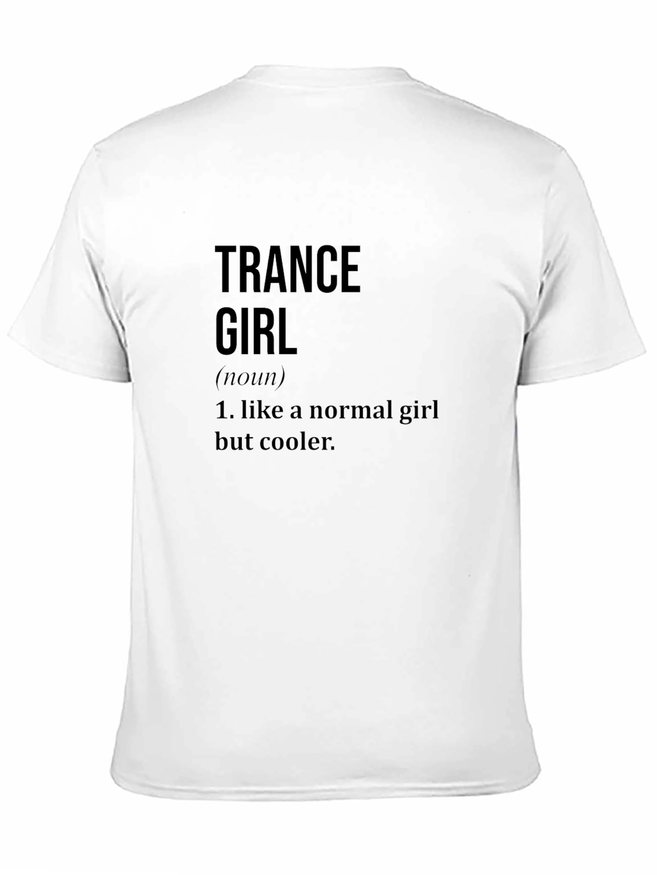 Trance Girl Definition Black T-Shirt