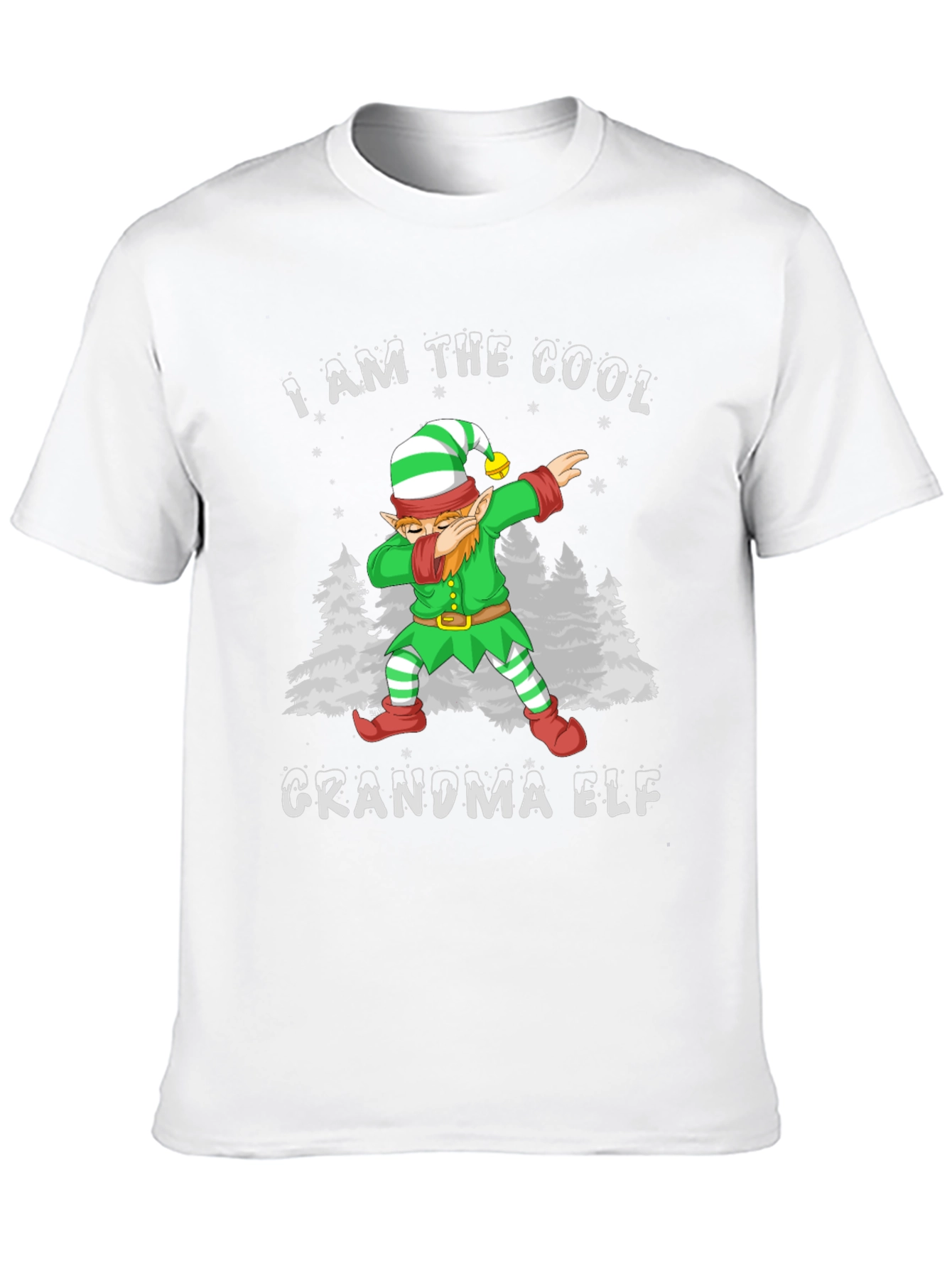 Cool Grandma Elf Dabbing Christmas T-Shirt