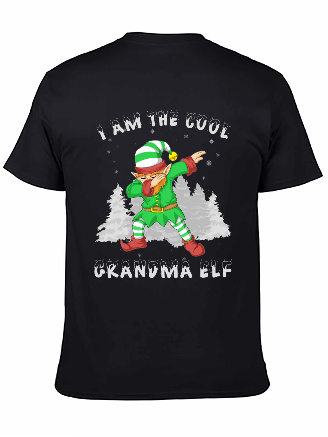 Cool Grandma Elf Dabbing Christmas T-Shirt
