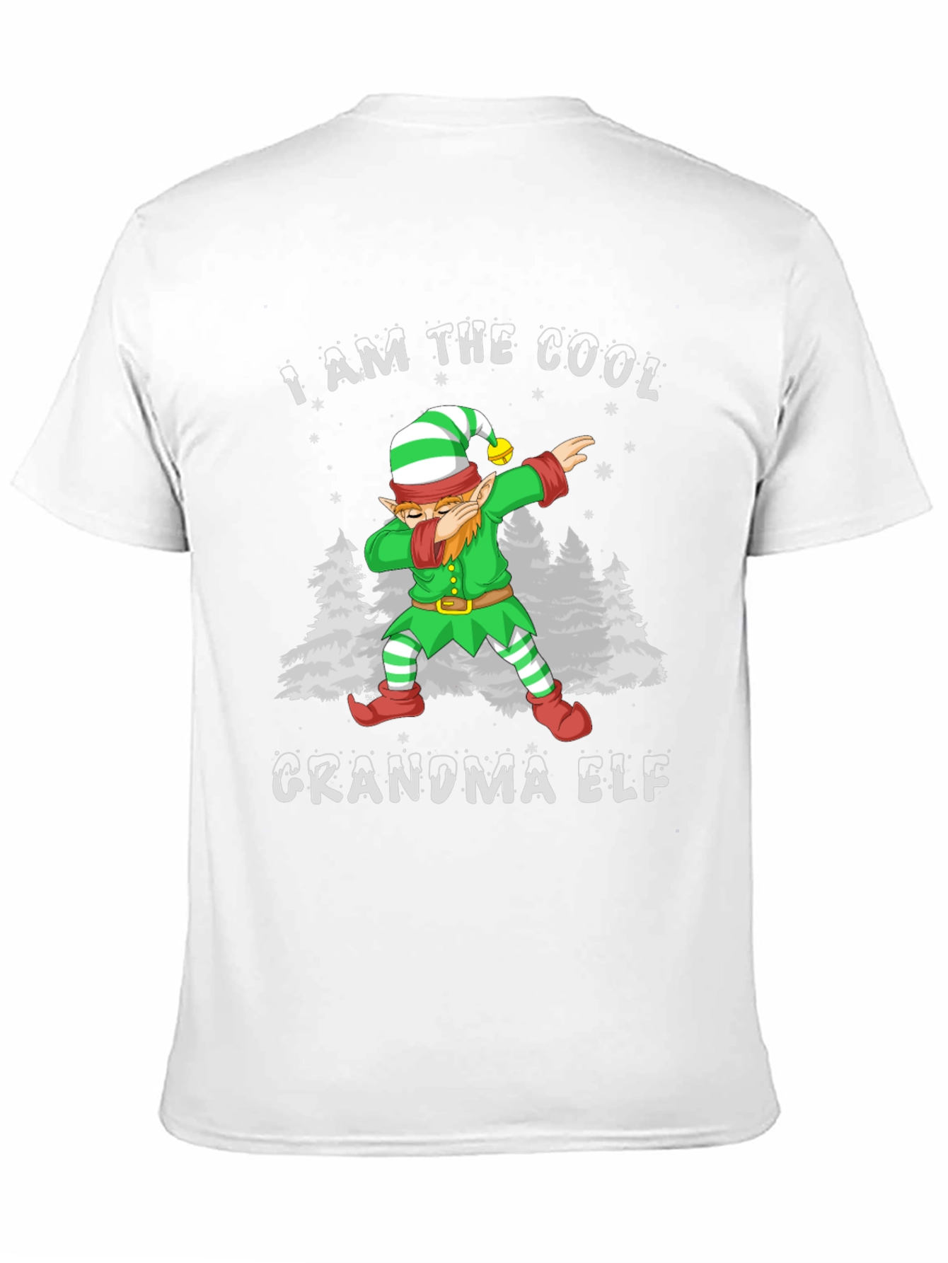 Cool Grandma Elf Dabbing Christmas T-Shirt