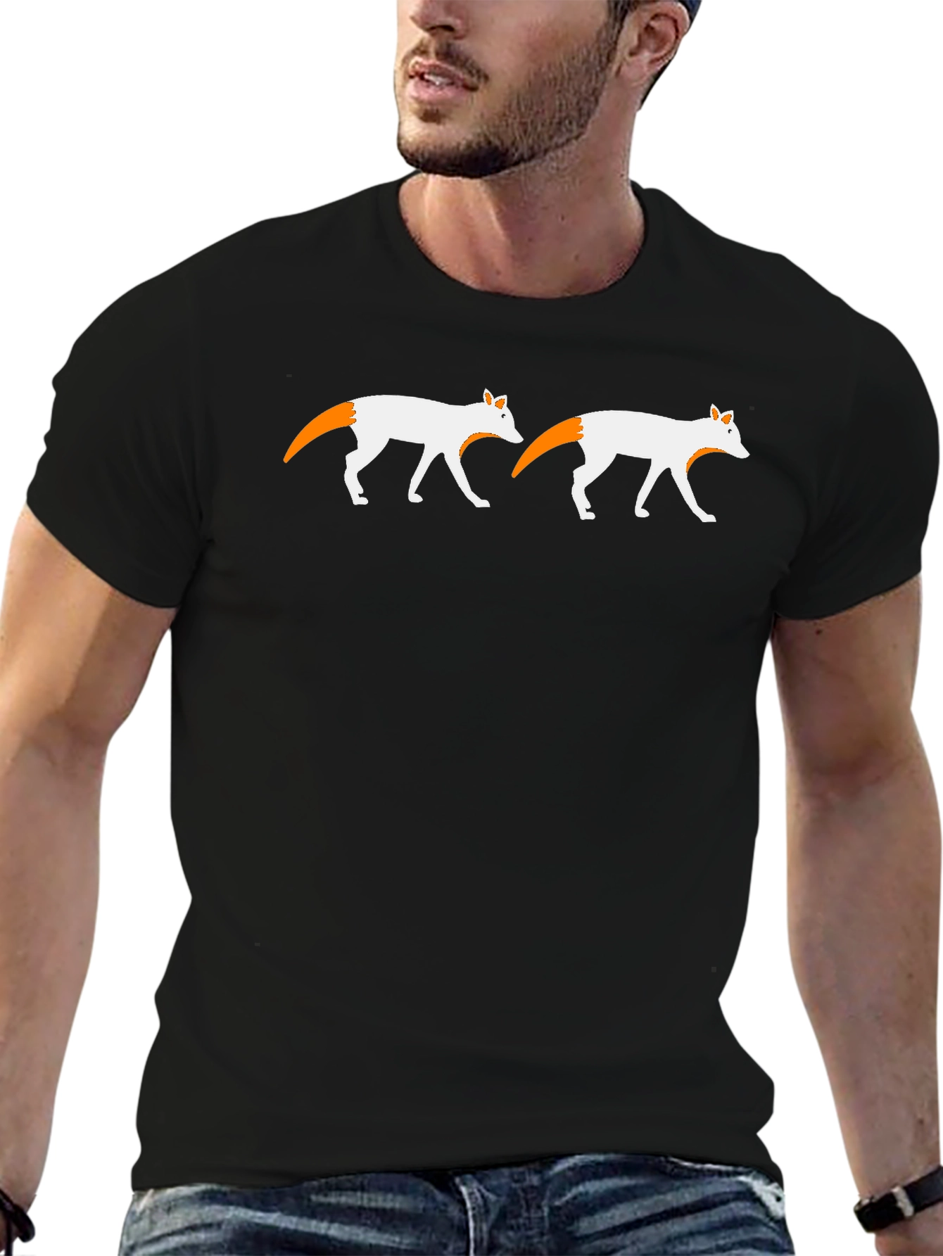 Fox Design Black T-Shirt