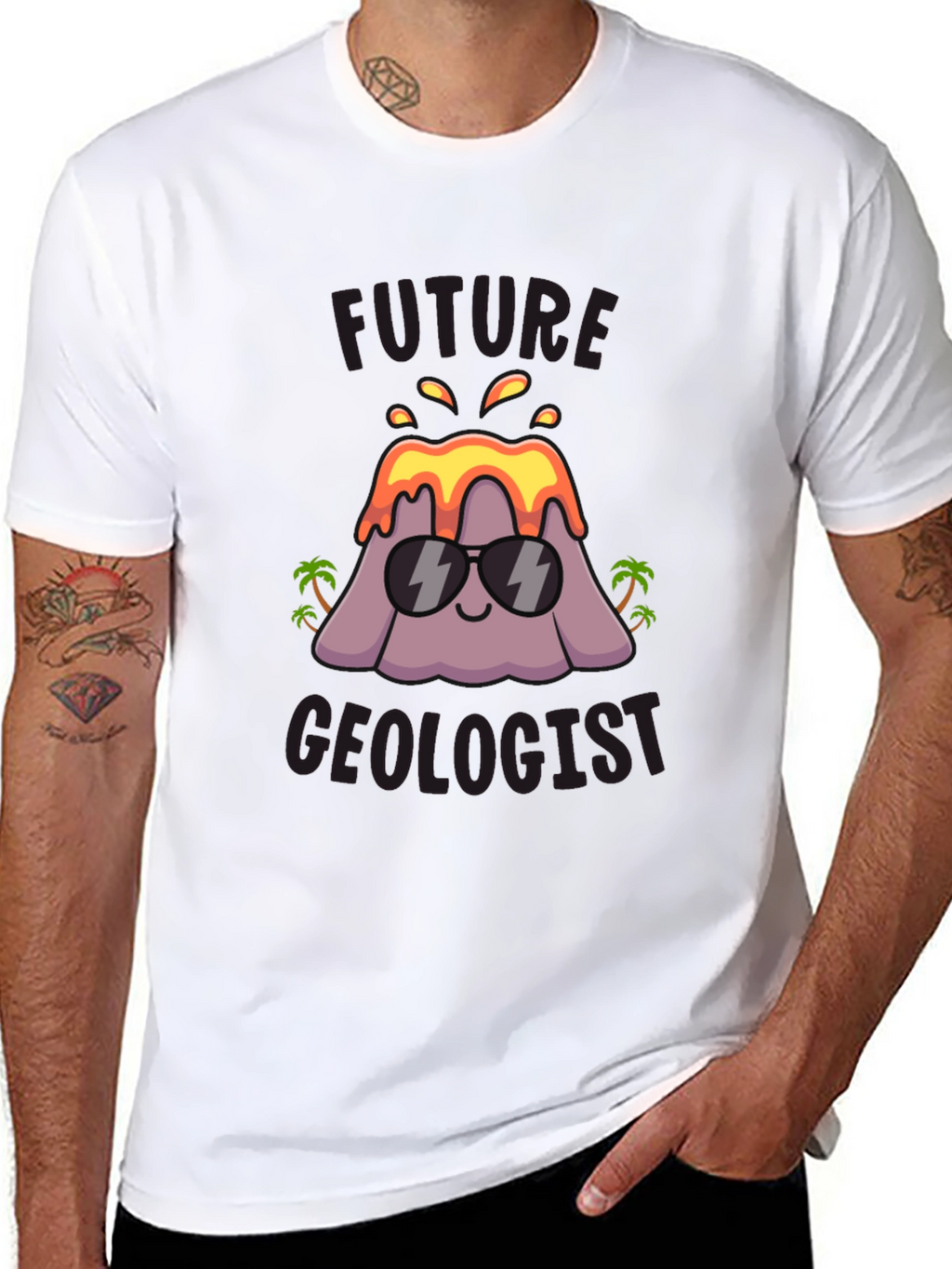 Future Geologist T-Shirt - Volcano Design