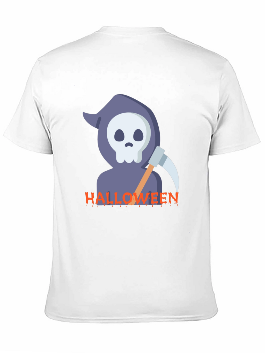 Halloween Reaper Graphic Black T-Shirt