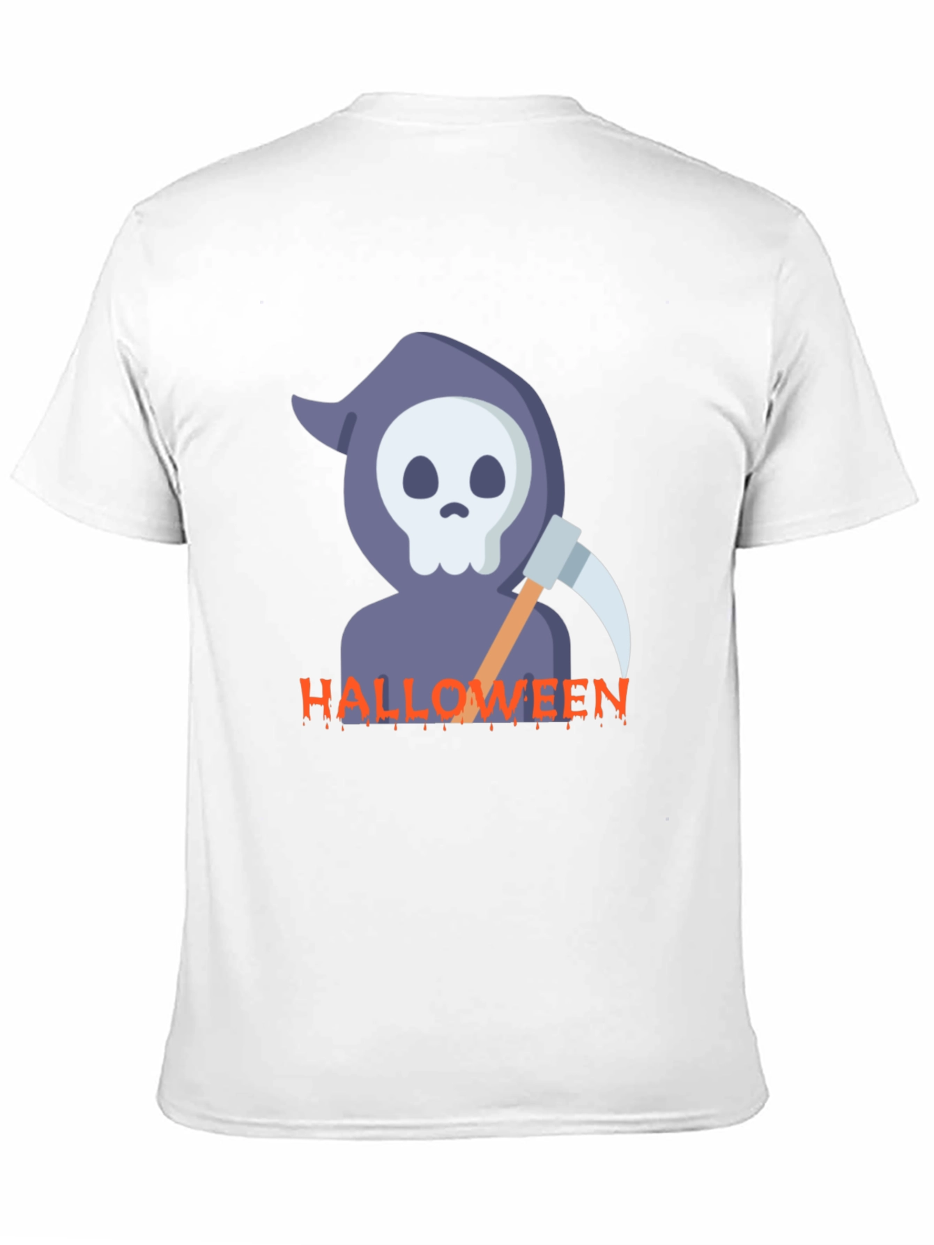 Halloween Reaper Graphic Black T-Shirt