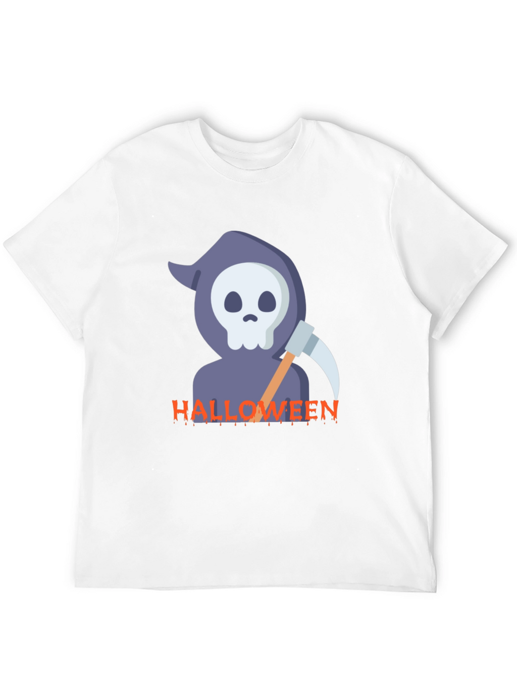 Halloween Reaper Graphic Black T-Shirt