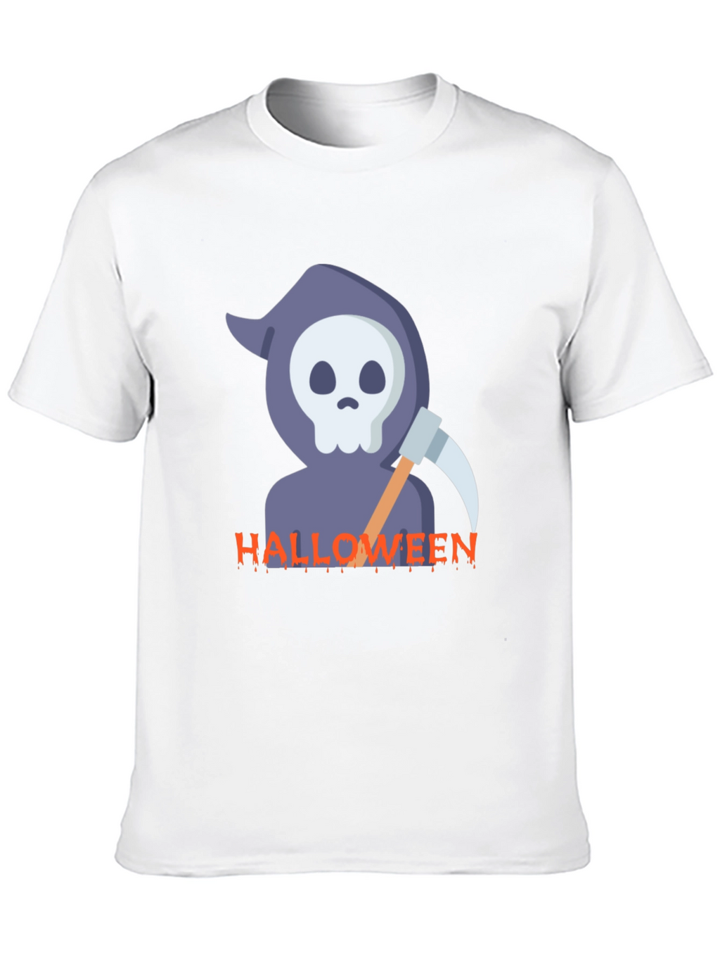 Halloween Reaper Graphic Black T-Shirt