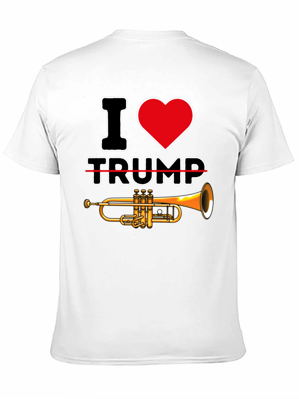 I Heart Trump-et Black Graphic Tee