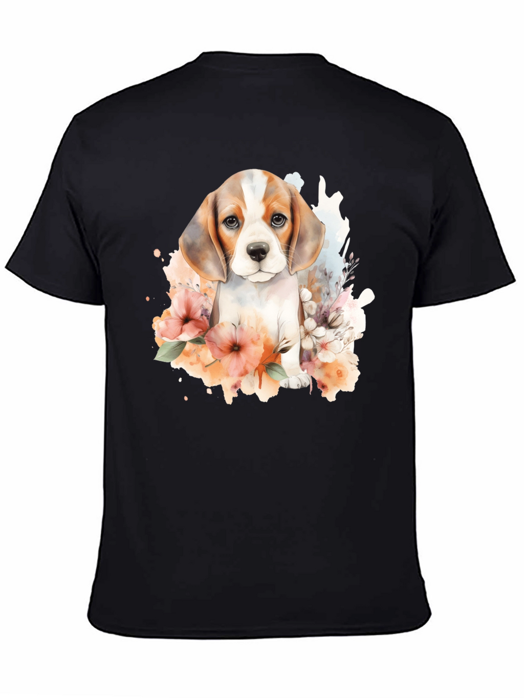 Beagle Puppy Floral T-Shirt