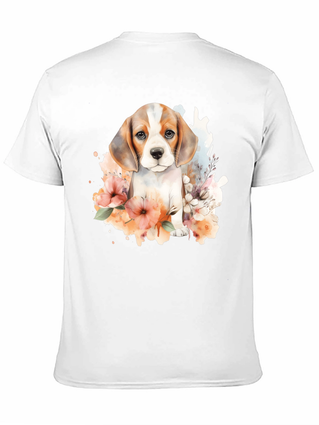 Beagle Puppy Floral T-Shirt