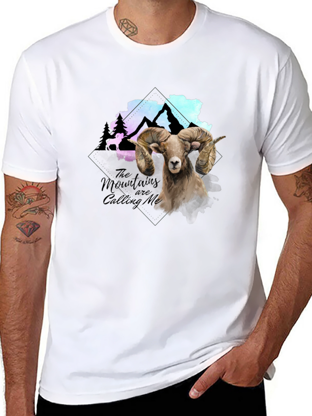 Mountain Calling Ram Graphic T-Shirt