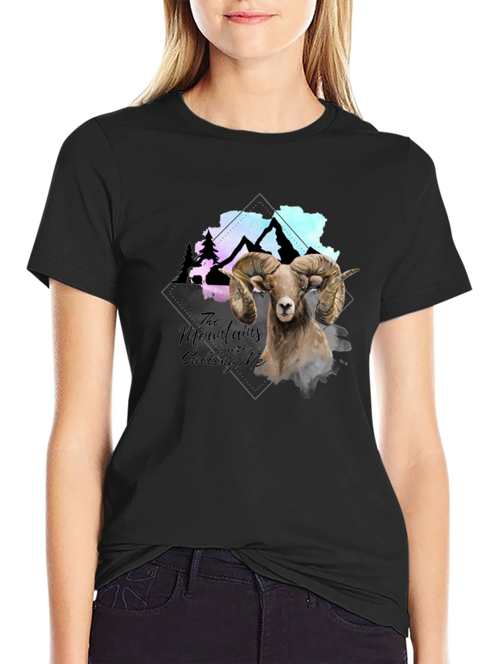 Mountain Calling Ram Graphic T-Shirt