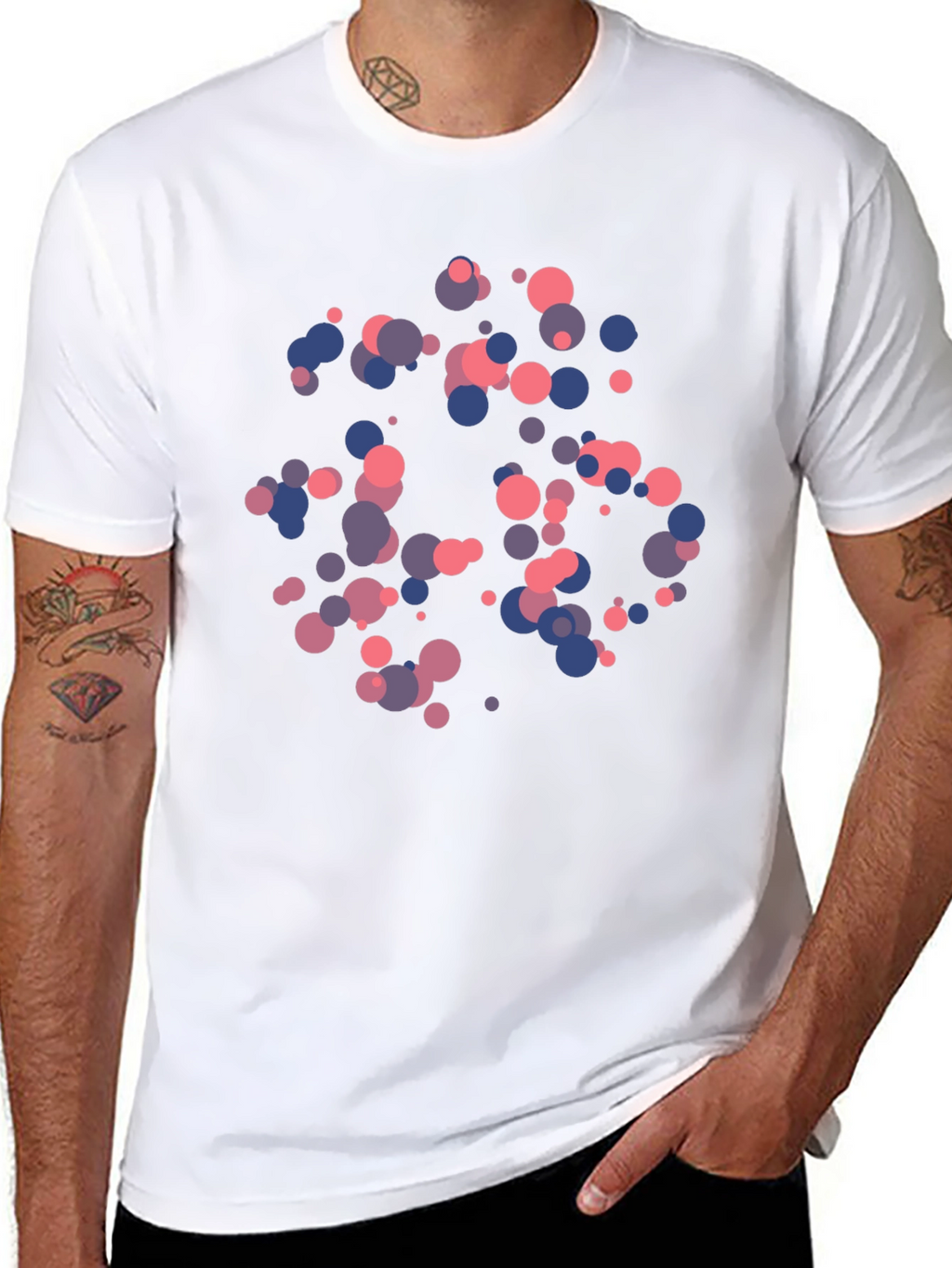Abstract Dot Pattern T-Shirt