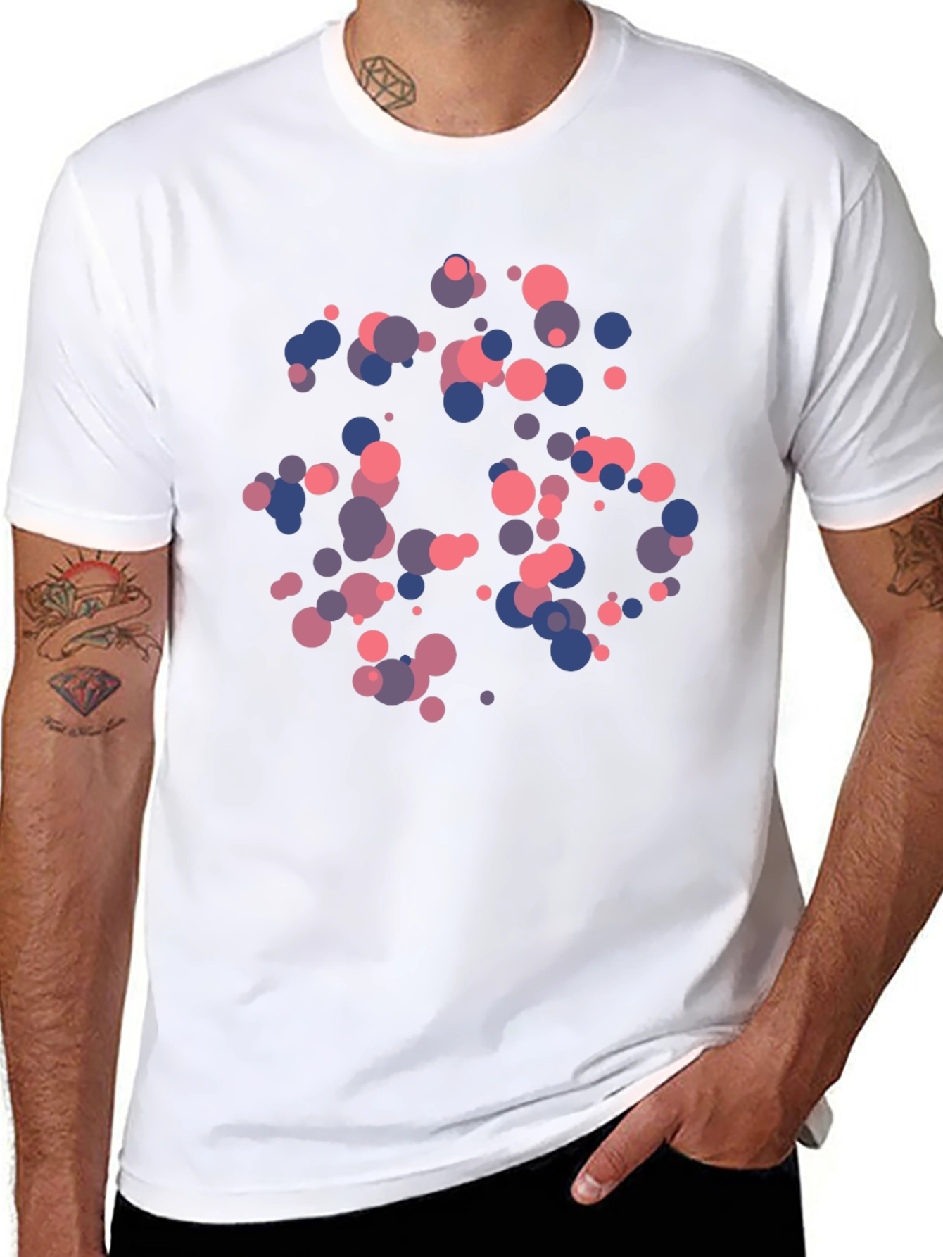 Abstract Dot Pattern T-Shirt